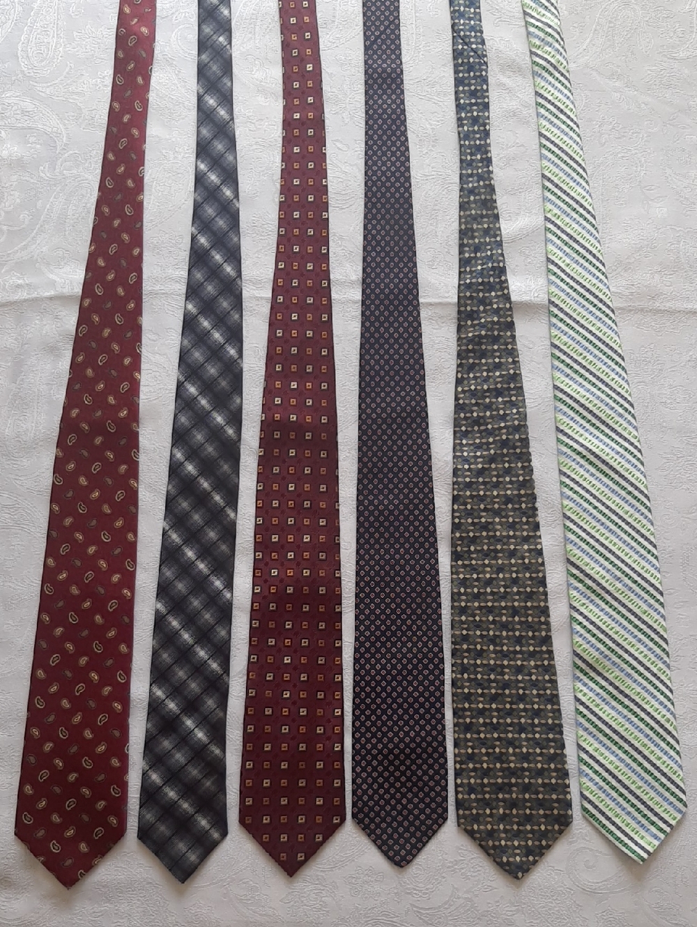 Lot Of 6 Ties Different Brands